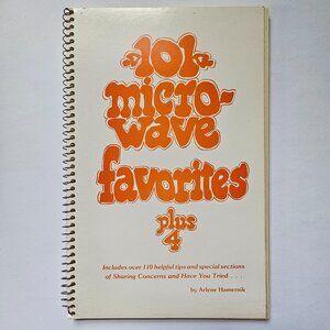 Vintage 1981 101 Microwave favorites Hamernik cookbook cottagecore granny chic